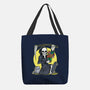 Death Holding Flowers-none basic tote bag-tobefonseca