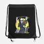 Death Holding Flowers-none drawstring bag-tobefonseca