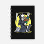 Death Holding Flowers-none dot grid notebook-tobefonseca