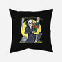 Death Holding Flowers-none removable cover w insert throw pillow-tobefonseca