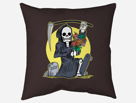 Death Holding Flowers