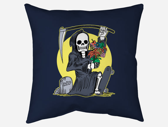 Death Holding Flowers