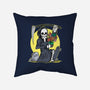 Death Holding Flowers-none removable cover w insert throw pillow-tobefonseca