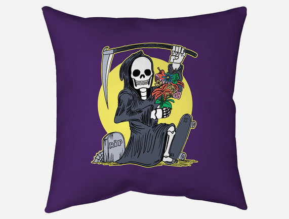 Death Holding Flowers