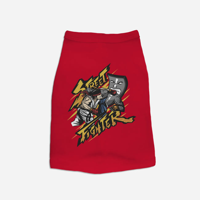 Street Fighter-dog basic pet tank-ShirtGoblin