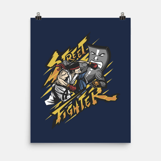 Street Fighter-none matte poster-ShirtGoblin