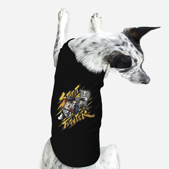 Street Fighter-dog basic pet tank-ShirtGoblin