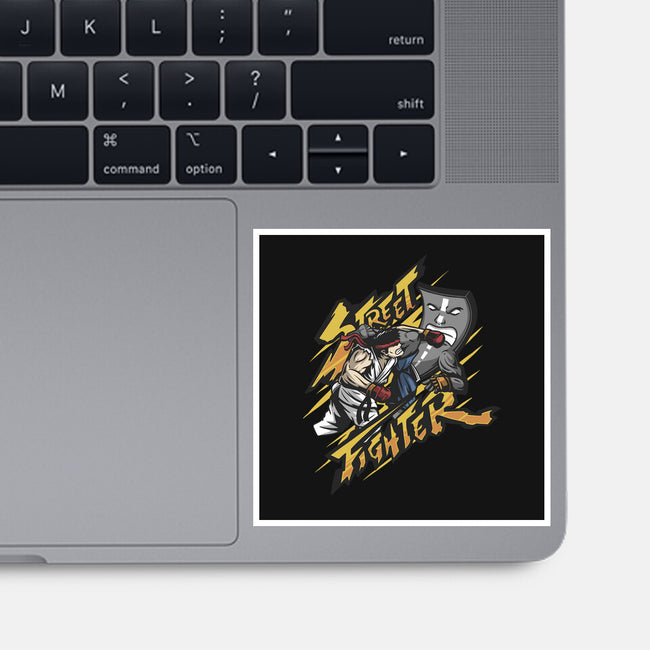 Street Fighter-none glossy sticker-ShirtGoblin