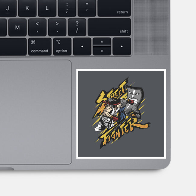 Street Fighter-none glossy sticker-ShirtGoblin