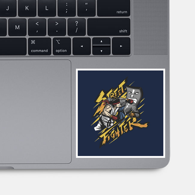 Street Fighter-none glossy sticker-ShirtGoblin