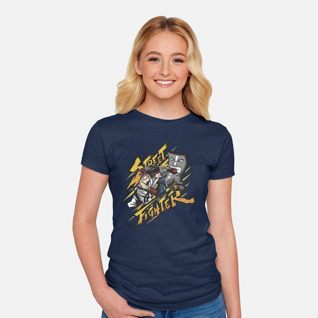 Street Fighter-womens fitted tee-ShirtGoblin
