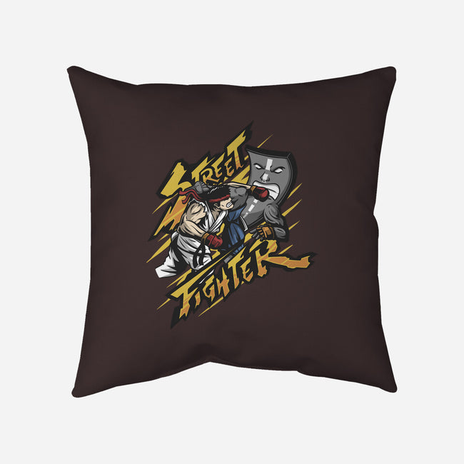 Street Fighter-none removable cover w insert throw pillow-ShirtGoblin