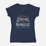 Starving For Knowledge-womens v-neck tee-tobefonseca