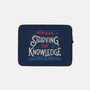 Starving For Knowledge-none zippered laptop sleeve-tobefonseca