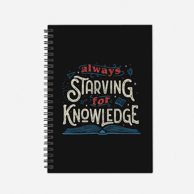Starving For Knowledge-none dot grid notebook-tobefonseca