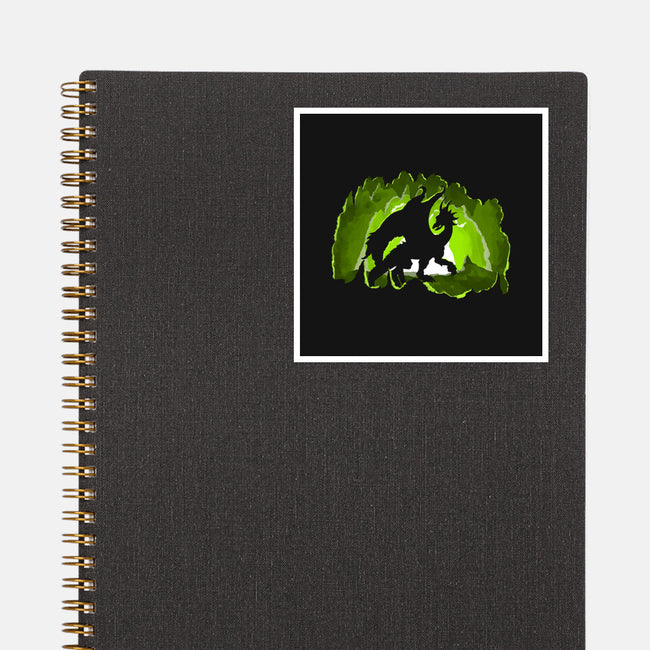 Dragon In The Cave-none glossy sticker-Nickbeta Designs