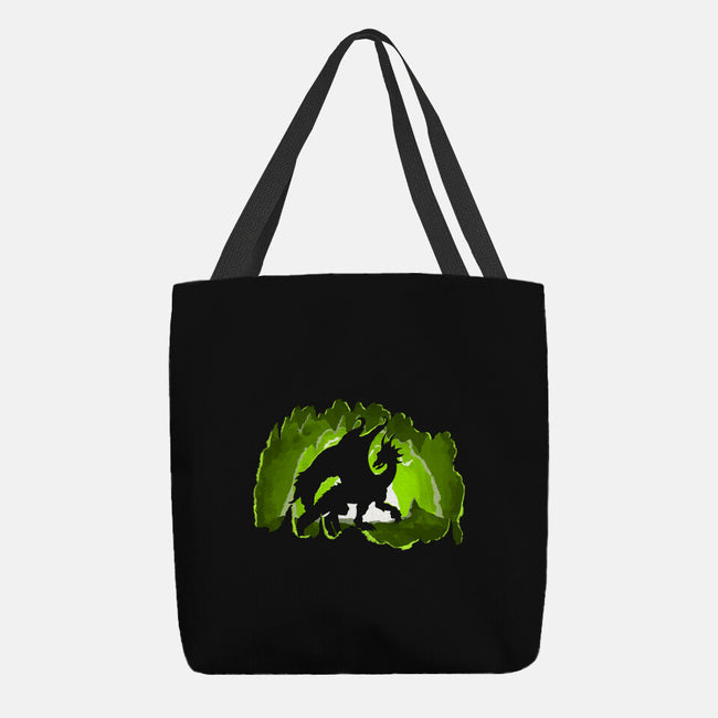 Dragon In The Cave-none basic tote bag-Nickbeta Designs