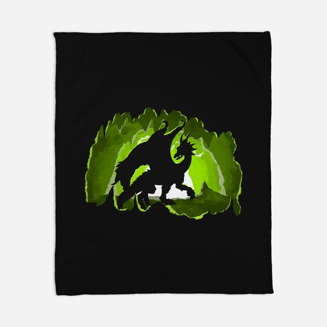 Dragon In The Cave-none fleece blanket-Nickbeta Designs