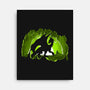 Dragon In The Cave-none stretched canvas-Nickbeta Designs