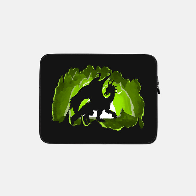 Dragon In The Cave-none zippered laptop sleeve-Nickbeta Designs