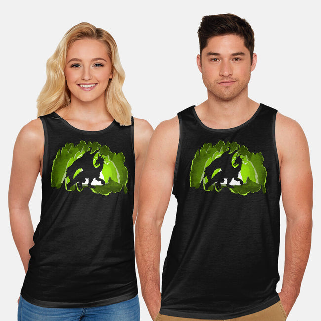 Dragon In The Cave-unisex basic tank-Nickbeta Designs