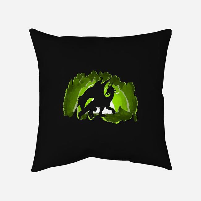 Dragon In The Cave-none removable cover throw pillow-Nickbeta Designs