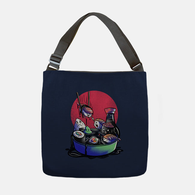 The Kidnapping Of The Nigiri-none adjustable tote bag-fanfabio
