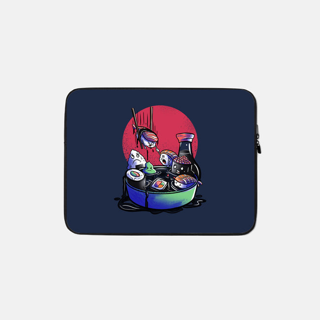 The Kidnapping Of The Nigiri-none zippered laptop sleeve-fanfabio