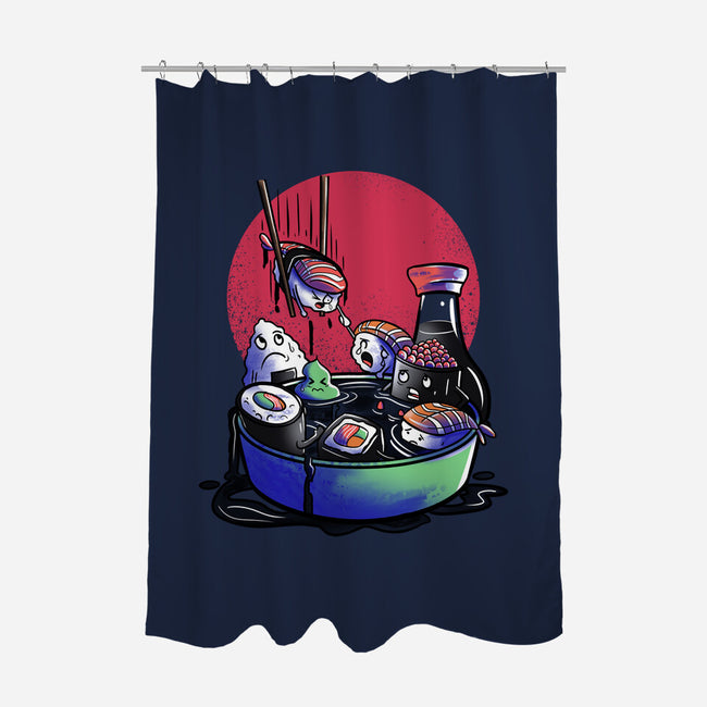 The Kidnapping Of The Nigiri-none polyester shower curtain-fanfabio