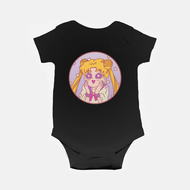 Pastel Moon-baby basic onesie-fanfreak1