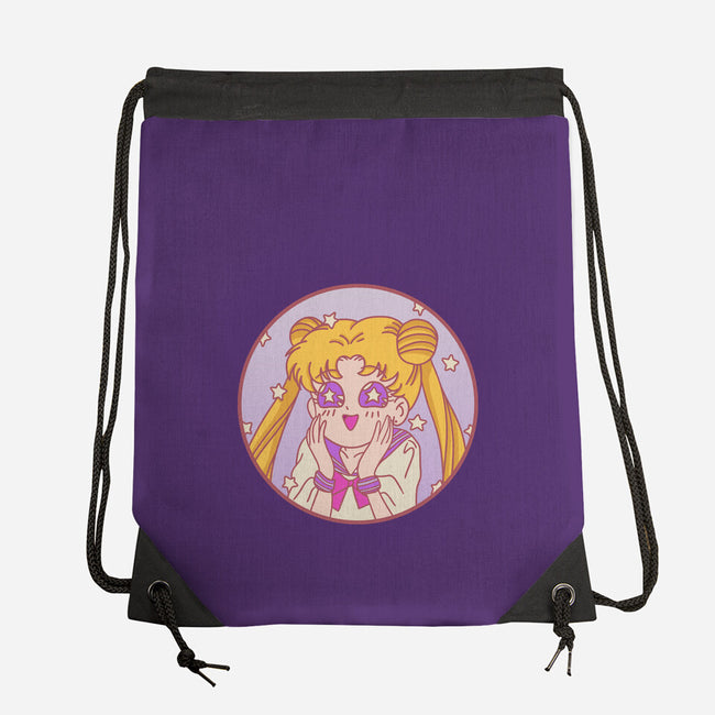 Pastel Moon-none drawstring bag-fanfreak1