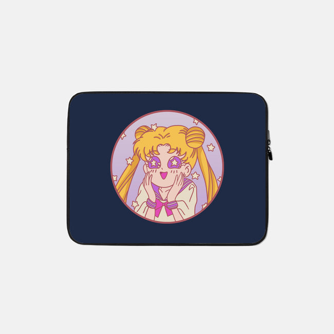 Pastel Moon-none zippered laptop sleeve-fanfreak1