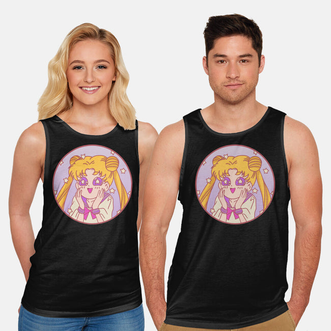 Pastel Moon-unisex basic tank-fanfreak1