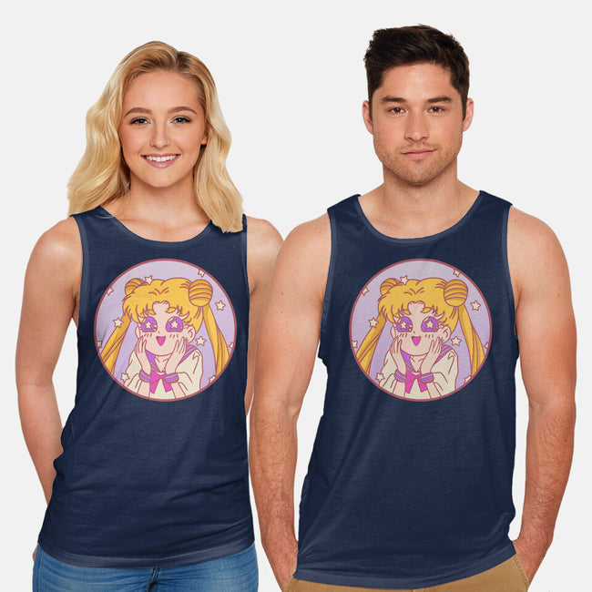 Pastel Moon-unisex basic tank-fanfreak1