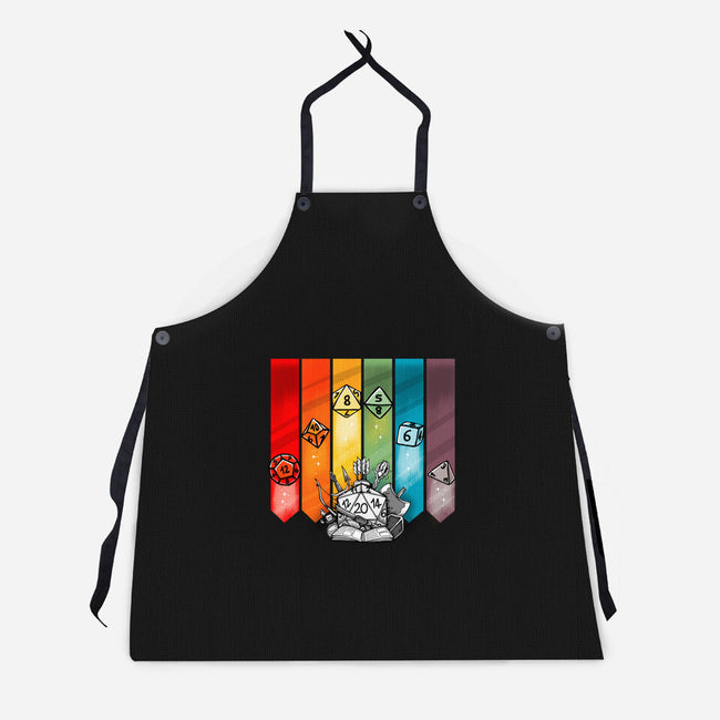 Color Dice-unisex kitchen apron-Vallina84