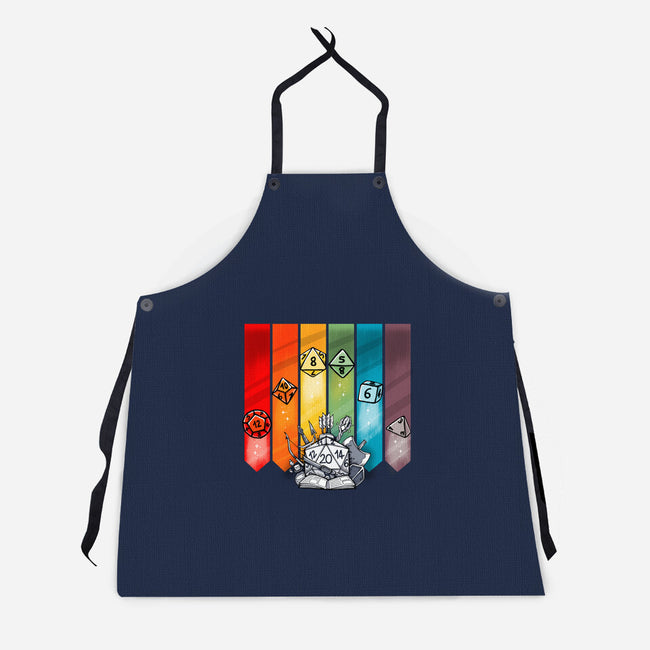 Color Dice-unisex kitchen apron-Vallina84