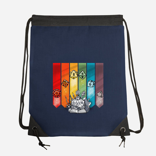 Color Dice-none drawstring bag-Vallina84