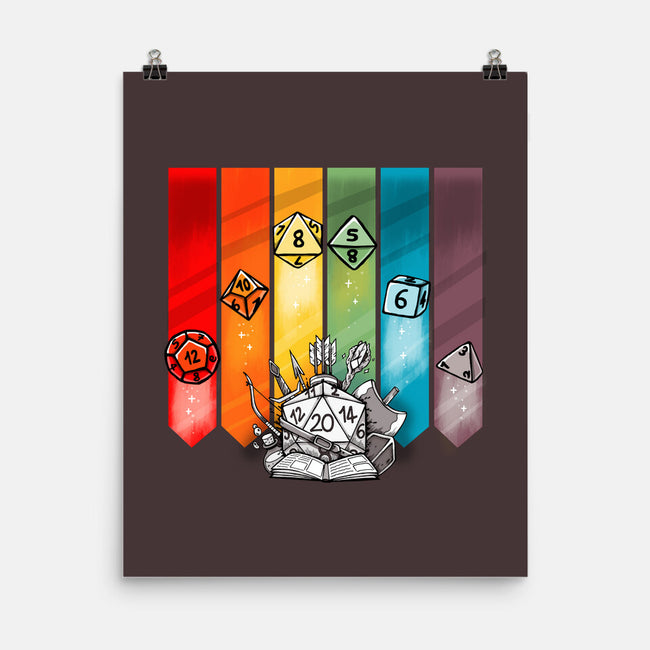 Color Dice-none matte poster-Vallina84