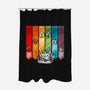 Color Dice-none polyester shower curtain-Vallina84