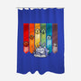 Color Dice-none polyester shower curtain-Vallina84