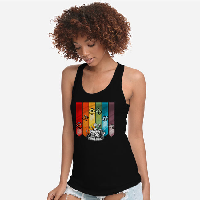 Color Dice-womens racerback tank-Vallina84