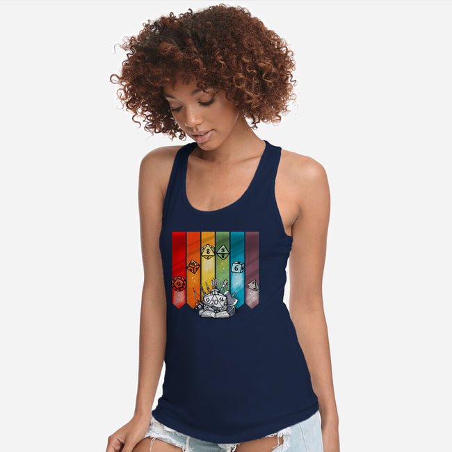 Color Dice-womens racerback tank-Vallina84