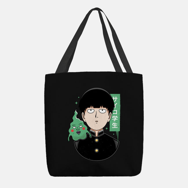 Psycho Student-none basic tote bag-Alundrart