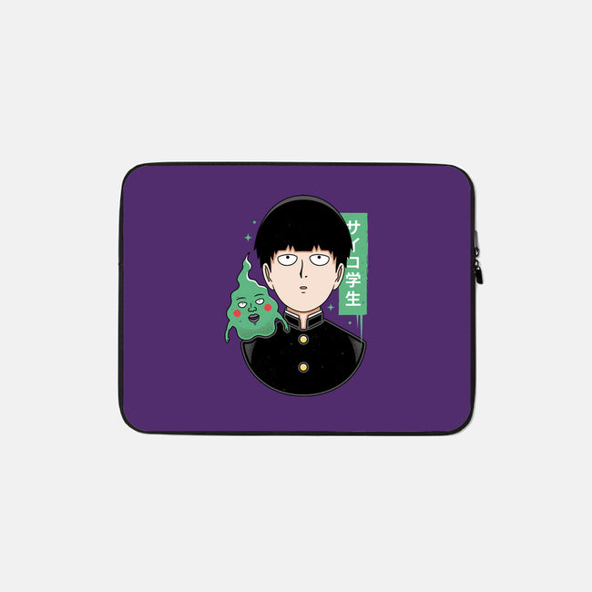 Psycho Student-none zippered laptop sleeve-Alundrart