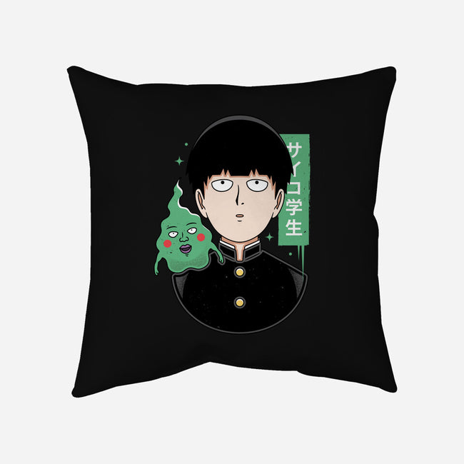 Psycho Student-none removable cover w insert throw pillow-Alundrart