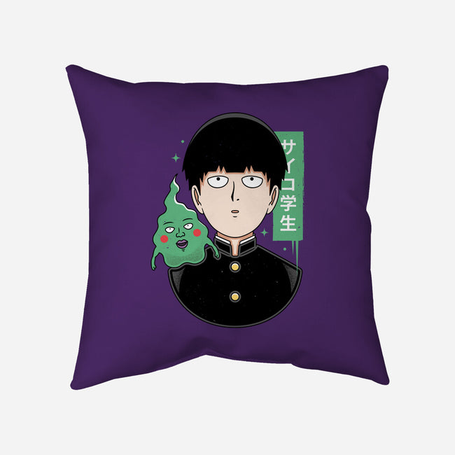Psycho Student-none removable cover w insert throw pillow-Alundrart