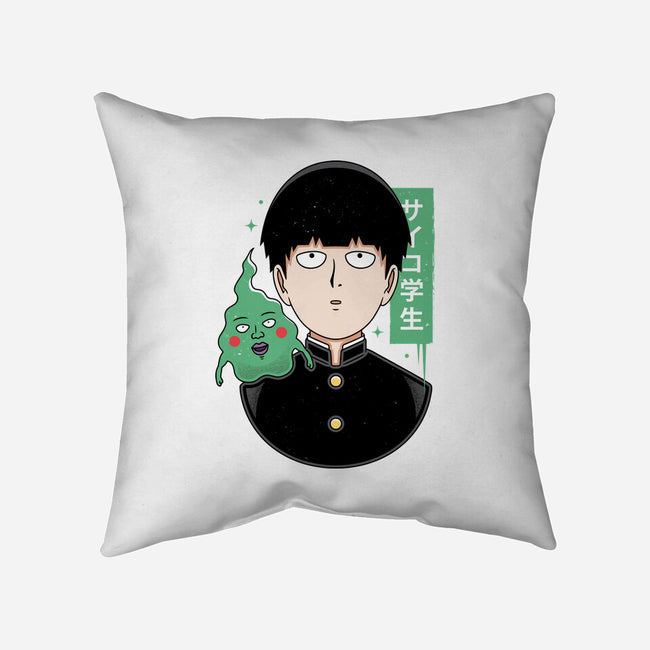 Psycho Student-none removable cover w insert throw pillow-Alundrart