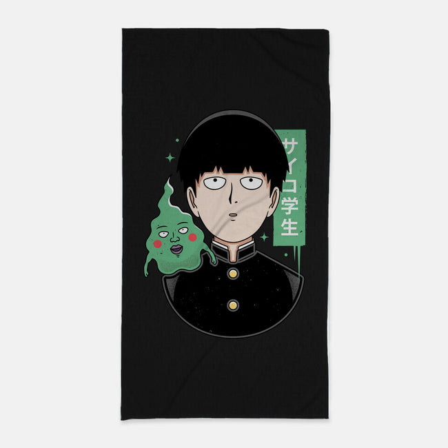 Psycho Student-none beach towel-Alundrart