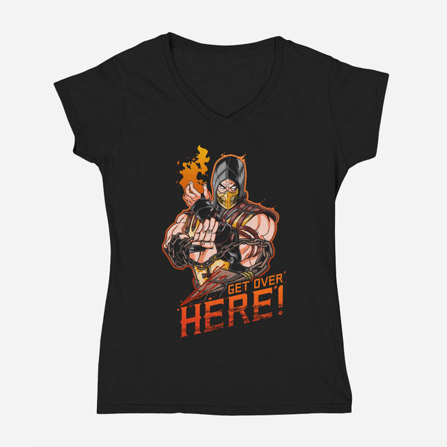 Signature Move-womens v-neck tee-Diego Oliver