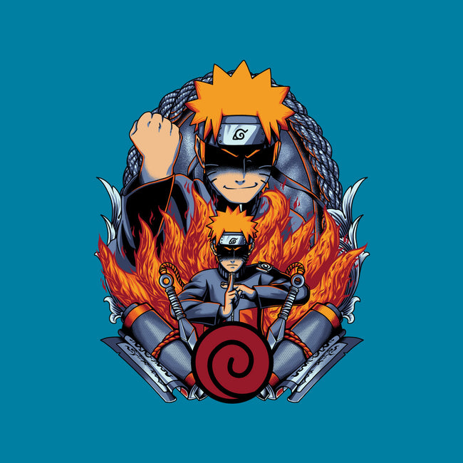 The Nine Tailed Ninja-none polyester shower curtain-Badbone Collections
